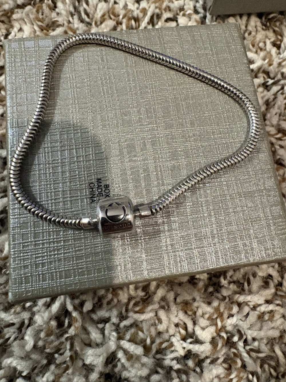 Persona Silver Tone Snake Chain Bracelet - Picture 3 of 5